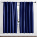 NICETOWN Blackout Curtain Panels Window Draperies - (Royal Blue Color) 70x72 inch, 2 Pieces, Insulating Room Darkening Blackout Drapes for Bedroom by NICETOWN