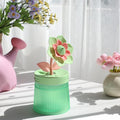 Gardenia Small Humidifier for Plant, Cool Mist Mini Humidifiers for Bedroom, Desk Personal Humidifiers with Diffuser for Indoor Office Car, Portable Humidifier for Travel - Green 260ml by Riecin