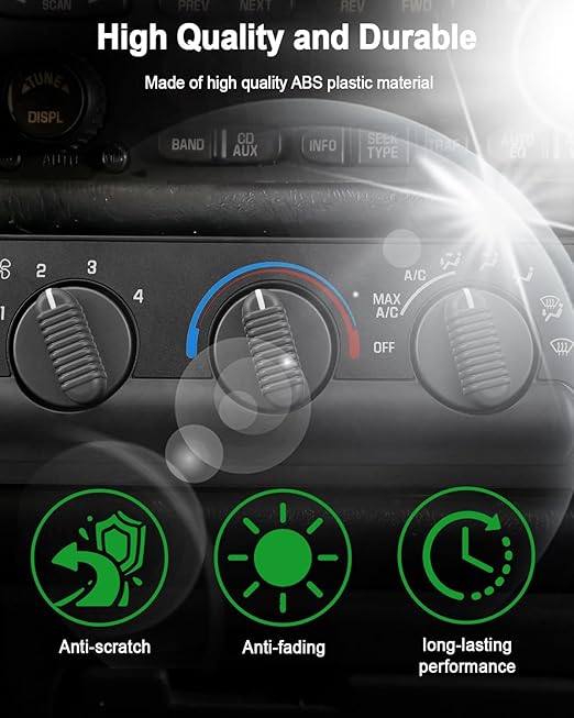 Heater AC Climate Control Module Fit for Chevy Blazer S10 GMC Sonoma Oldsmobile Bravada 1999-2005, HVAC Temperature Control Panel Replace 16250545 15098964 09351325, Without Rear Windshield Heating - Image 2