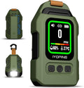 Portable Carbon Monoxide Detector for Travel, 300H Standby, CO Detector with Magnetic Back, Rechargeable 3-in-1 CO Monitor with Audible & Visual Alarm for Camping, Hotel, Car & RV (Dark Green) by Eyetoeyecamwebcam