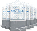 HUMYDRY Hanging Moisture Absorber for Closets, Pack of 6 Unscented 15.9 Oz Dehumidifier Bags, Non Electric Humidity Absorbers for Wardrobes Clothes Storage Areas and Small Enclosed Spaces by Humydrymoistureabsorbers