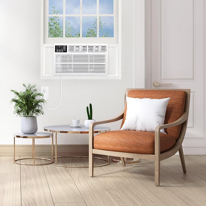 Whirlpool 8,000 BTU Window Air Conditioner with Supplemental Heat, Window Mounted AC Unit with Heater for Apartment, Living Room, Bedroom, Rooms up to 350 Square Feet - Image 3