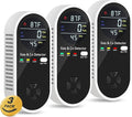 4-in-1 Portable Carbon Monoxide Detectors Plug-in – Natural Gas Leak Detector, Methane & CO Alarm with Dual Sensor, Temperature & Humidity Display for Home, RV, Travel, 3 Pack by Unknown