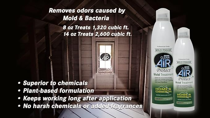 Protect™ Home & Commercial Mold-Treatment Plant-Based Mold-Odor Remover Fogger Treatment - eco-friendly solution for a safer and healthier living and working space. (14 oz) - Image 3