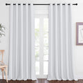 NICETOWN Room Divider Curtain 110 inches Long, Grommet Room Darkening Curtain Thermal Window Treatment Sound Dampening for Sliding Glass Door, Greyish White, W66 x L110, 1 Panel by NICETOWN