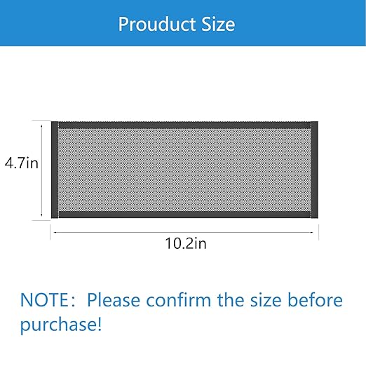 8pcs Floor Vent Covers,4"x12" Magnetic Vent Covers Mesh Screen Air Vent Filter, Hon&Guan Floor Register Vent Covers for Home Floor/Wall/Ceiling Catch Debris Hair Dust - Image 6