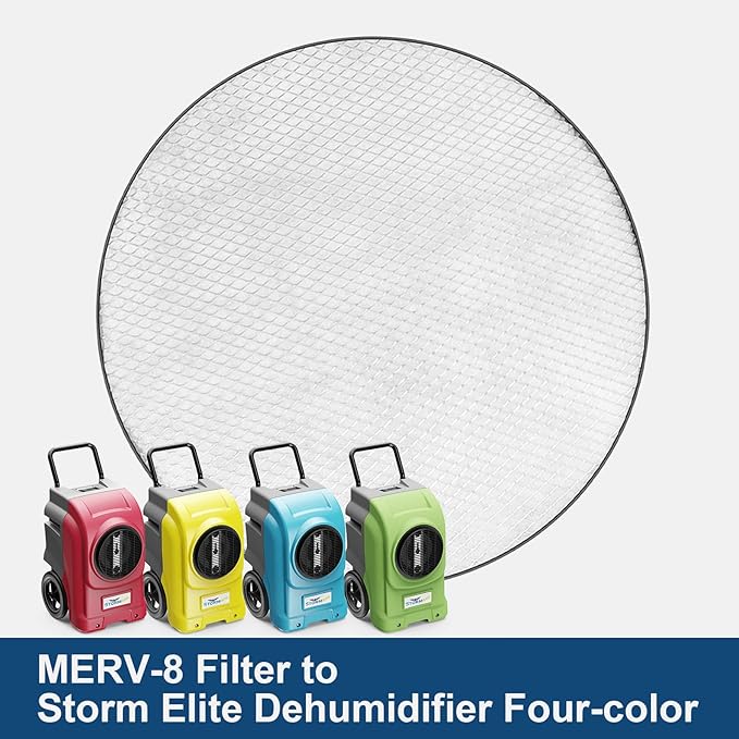 AlorAir MERV-8 Filter for Commercial Dehumidifiers Storm Elite New Accessory, Round - Image 5