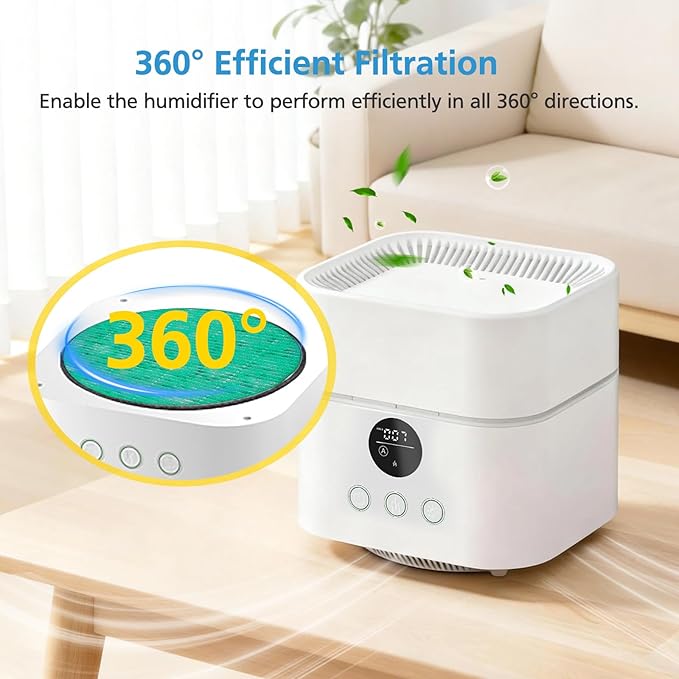 3 Pack HEPA Replacement Filters Compatible with HomBreez Air Purifier and Humidifier Combo (WG-03/WG-03-S/F-WG), 4-Stage Filtration System Filters - Image 3