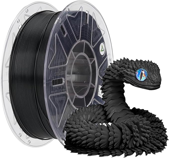 2025 Official RFID CREALITY Hyper PLA RFID Filament 1.75mm for K2 Plus Combo, High Speed 30-600mm/s 3D Printer Filament, 1kg(2.2lbs)/Spool Hyper PLA RFID Support CFS, for Most 3D Printers Black by Creality