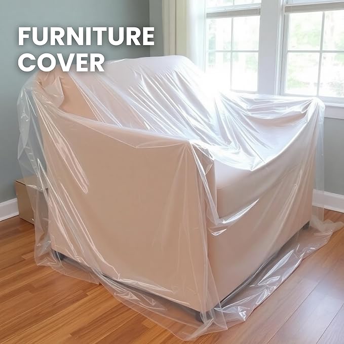 Plastic Sheeting (10' x 25') Long, 6 Mil - UV Protection Poly Sheeting Polyethylene Film, Heavy Duty Greenhouse Plastic Sheeting - Image 5
