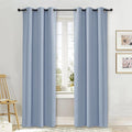 NICETOWN Curtain Blackout Drape Panel, Single Panel, 42 x 84 inch, Vintage Blue, 3 Pass Microfiber Noise Reducing Thermal Insulated Window Drapery with Grommet by NICETOWN