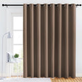 NICETOWN Bedroom Blackout Curtain Panel - (120 inches by 90 inch, Cappuccino, 1 PC) Energy Saving Thermal Insulated Grommet Blackout Drapery for Patio, Room Divider Curtain by NICETOWN