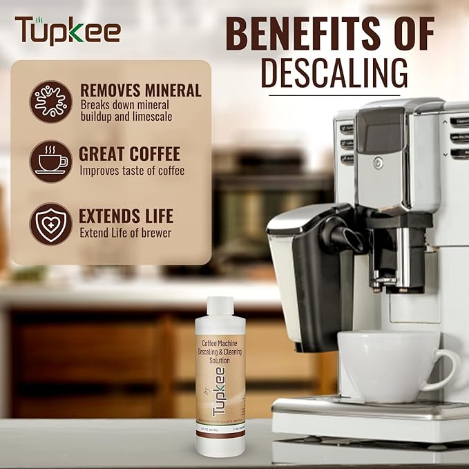 Coffee Machine Descaler Descaling Solution - Made in the USA - 2 Uses Per Bottle – Universal Cleaning Descaler for Keurig, Nespresso, Breville, Delonghi Coffee Makers & Espresso Machines – Pack of 4 - Image 3