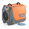 VEVOR 180 Pints Commercial Dehumidifier with Pump/Drain Hoses, Portable Crawl Space Dehumidifiers for Basement Storage Room Industrial Grade, Auto Defrost, Heavy-duty LLDPE,Foldable Handle by VEVOR