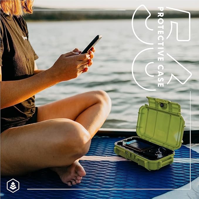 Evergreen 56 Dry Box - EDC Tough Protective Case USA Made for Organization of Cameras, Phones, Camping, Fishing, Hiking, Water Sports (Orange, TOPO) - Image 2