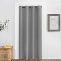 NICETOWN Blackout Silver Grey Living Room Curtain - Grommet Solid Thermal Insulated Sound Reducing Room Darkening Privacy Doorway Curtain for Bedroom (1 Panel, W52 x L78) by NICETOWN