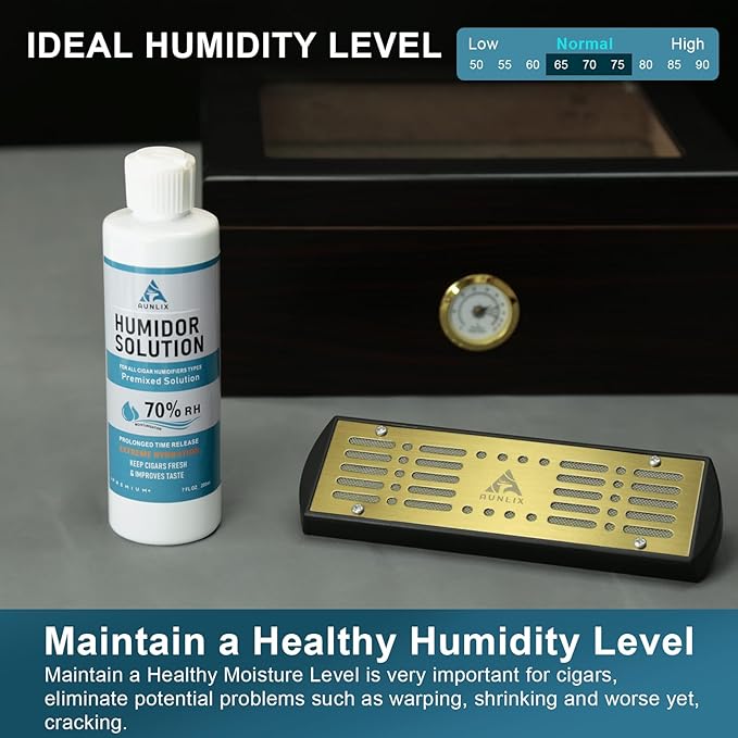 Cigar Humidifier & Humidor Solution Set, Safe Humidity Control Packs, Keep 70% RH for Cigar Humidor, Cigar Box, Aging Cigars (1-100 Cigars), DIY Upgrade Humidification System - Image 6