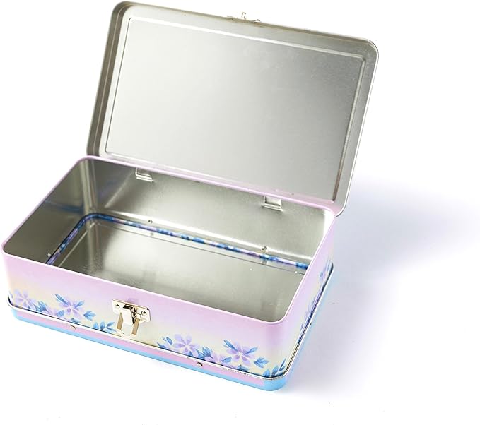 DAHO Metal Storage Box with Hinge for Office, School, Home, Makeup, Arts & Crafts and Accessories (Enjoy the Ride) - Image 4