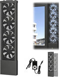 Vertical Window Exhaust Fan for Sliding Windows-Easy Tool-Free Installation, Adjustable Speed with Reversible Airflow, Slim Design for Bedroom Kitchen Office, Alternative to AC Fan and Household Fans by Unknown