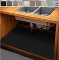 AiBOB Waterproof Under Sink Mat, Absorbent Quick Dry Sink Liners Protect Cabinets, Durable Shelf Liners, Slip Resistant and Non-Adhesive, 24X68, Pure Black by AiBOBGoodValueChairmatforFloorProtection