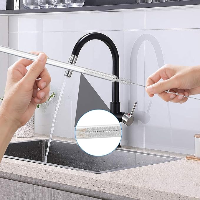 40 Inches Straw Cleaner Brush Extra Long - Long Pipe Cleaners, Long Tube Cleaning Brush for Long Straws, PVC Keg Lines, Ice Maker Tubing, Juicers, Coffee Machines, Sunroof Drain (4PCS,White) - Image 3