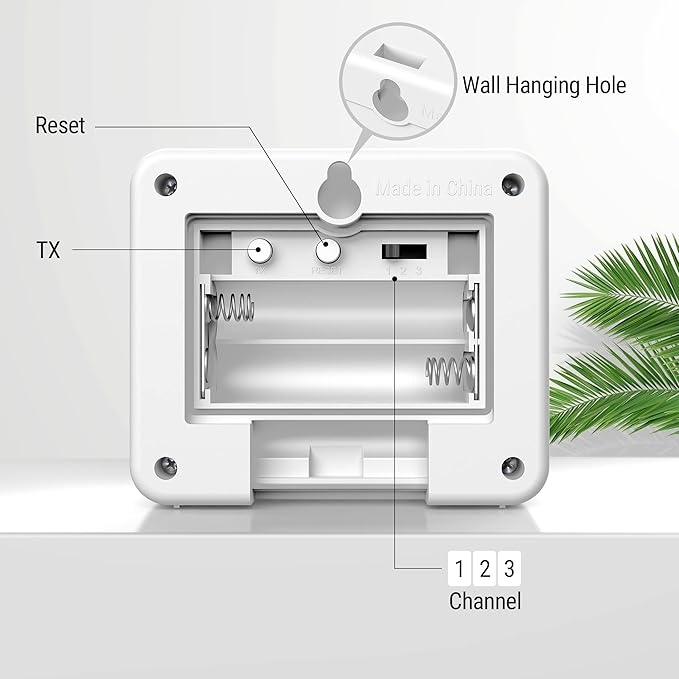 ThermoPro TX-7B Additional Outdoor Sensor Transmitter, Only for TP260B/TP280B Indoor Outdoor Thermometer Temperature and Humidity Monitor - Image 5