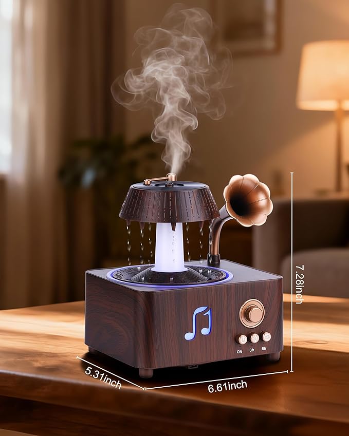 Essential Oil Diffuser, Humidifiers For Bedroom, 250ml Cool Mist Rain Diffuser, 7 Colors LED Ambient Light & Auto Shut-Off When Water Runs Out, for Office, Study Room, Yoga, Relaxation & Home - Image 7