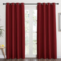 NICETOWN Burgundy Curtains for Living Room - (Burgundy Red) Home Decor Energy Smart Thermal Insulated Window Treatment Drape/Drapery for Patio Door, 52x84 Inch,1 Piece by NICETOWN