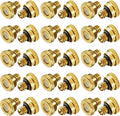 KUWAN 30pcs Brass Misting Nozzles for Cooling System 0.019" (0.5 mm) 10/24 UNC Garden (0.019) by KUWAN