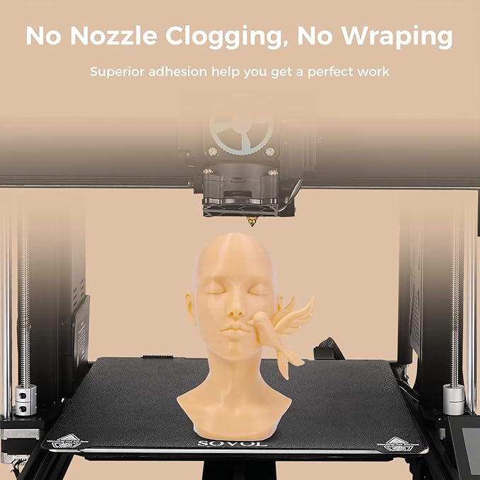 Sovol 3D Printer PETG Filament 1.75mm 1KG (2.2lbs), High Precision, Strong Toughness, Wiring Tightness, Dimensional Accuracy +/- 0.03 mm, 3D Printing PETG Filaments, Skin - Image 4