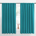 NICETOWN Blackout Curtains for Bedroom, Blackout Curtain Panels, Peacock Blue, 1 Pair, 70 by 63-inch, Window Treatment Energy Saving Thermal Insulated Solid Rod Pocket Blackout Drapes/Draperies by NICETOWN
