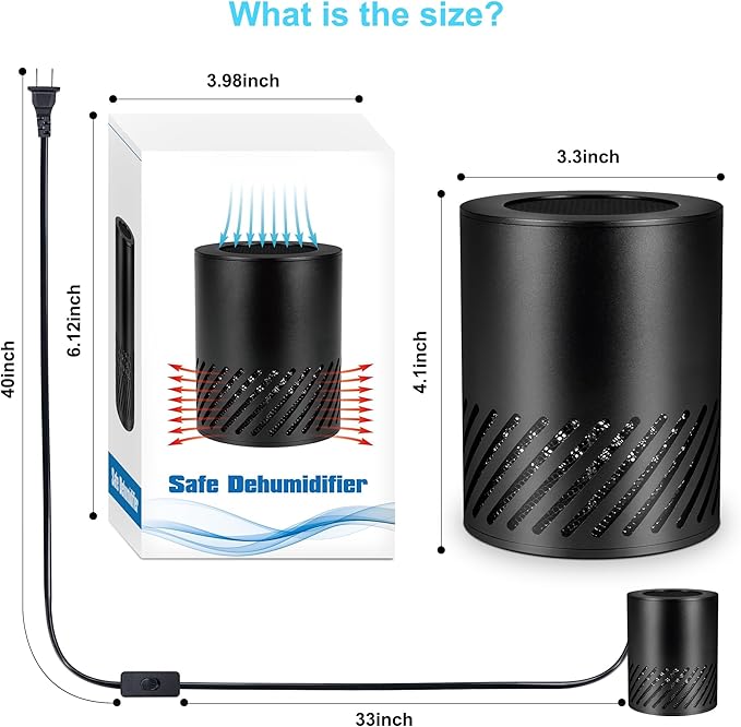 Gun Safe Dehumidifier Electric +6 * 12inch+4 * 12inch Light Bars Door Activated Gun Safe Lights Kits with Power Adapter - Image 7