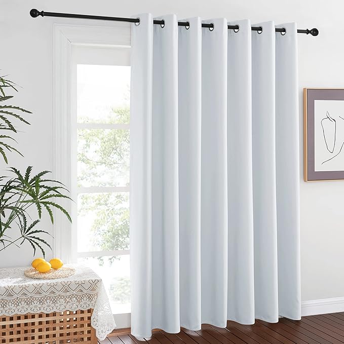 NICETOWN Room Divider Curtain Screen Partitions, Extra Wide Room Partitions and Dividers, Privacy Curtain Room Divider for Hall, Daytime Sleep (Single Piece, 15ft Wide x 7ft Long, Cloud Grey) - Image 7