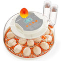 18 Egg Incubator, 2 Egg Trays, Automatic Egg Turning with Auto Stop, Humidity Control, Adjustable Incubation Day & Period, Auto Water Refill, for Chicken, Quail, Duck & Turkey Eggs, APDOE HatchPro 18 by APDOE