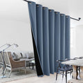 NICETOWN 100% Blackout Curtain 84 inches Long, Energy Smart & Noise Blocking Out Drape for Baby Room Window, Thermal Insulated Guest Room Lined Window Dressing (Stone Blue, 70 inches Wide) by NICETOWN