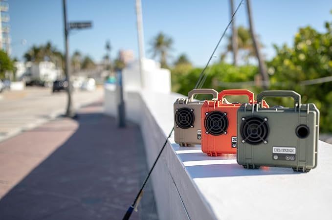 DemerBox: Waterproof, Portable, and Rugged Outdoor Bluetooth Speakers. Loud Sound, 40+ hr Battery Life, Dry Box + USB Charging, Multi-Pairing Party Mode. Built to Last + Fully Serviceable (Orange DB1) - Image 6