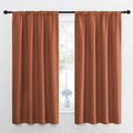 NICETOWN RV Blackout Curtains for Camper Windows, Burnt Orange, 29" Wide by 50" Long, 2 PCs, Short Blackout Curtains & Drapes, Thermal Insulated Blackout Curtain Panels for Kids Room, Play Room by NICETOWN