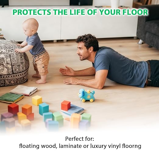 6 Mil 360 sq. ft. Black Moisture Barricade Underlayment Polyethylene Film Roll for Vinyl, Laminate SPC, Engineered Wood Floors with Adhesive Strip - Image 3