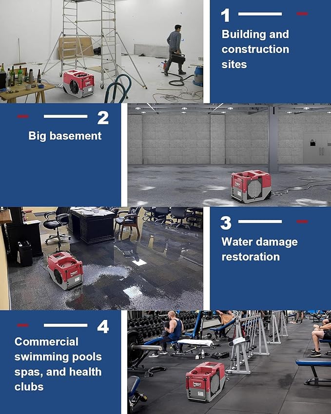 ALORAIR LGR Commercial Dehumidifier up to 264 PPD (Saturation) with Pump, 5 Years Limited Warranty, Industrial Dehumidifiers, cETL Listed, for Garage, Flood Restoration, Basements - Image 5
