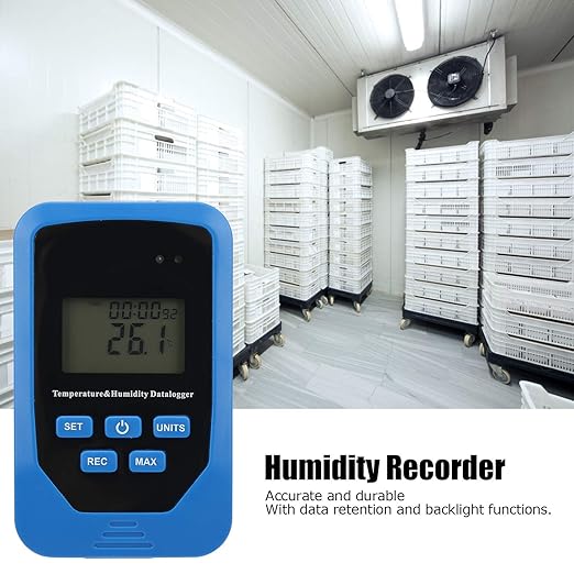 TL505 Temperature Humidity Data Recorder Multifunctional Digital Thermohygrometer Portable with Backlight for Industrial Environmental Monitoring ABS Material 55x90x35mm - Image 5