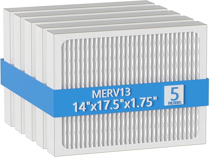 14 x 17.5 x1.75 MERV 13 Replacement Dehumidifier Filter Compatible with Santa Fe Advance90, Advance100, Advance120, Honeywell DR90 & DR120 dehumidifier Models, 5 Pack by Cooyafan