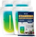 Dry & Dry Standing Moisture Absorbers to Control Excess Moisture for Basements, Closets, Bathrooms, Laundry Rooms - (4 Pack) by DryDry
