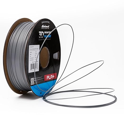 INLAND Micro Center PLA+ 3D Printing Filament 1.75mm - PLA Pro Dimensional Accuracy +/- 0.03 mm - 1kg Cardboard Spool (2.2 lbs) (1 Pack Silver, 1.75mm) - Image 7
