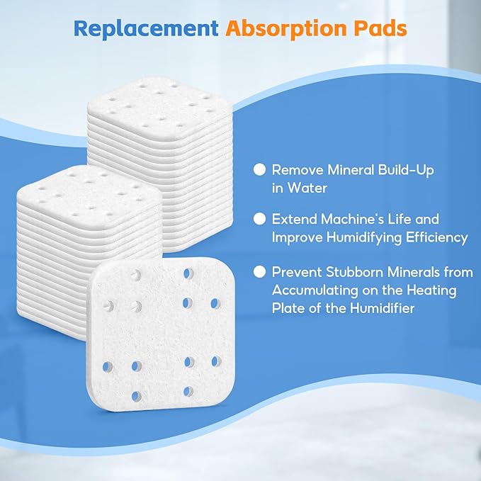 20-Pack Humidifier Filter Replacements, Mineral Absorption Pads, Compatible with LEVOIT LV600HH, LV600S, OasisMist450S, OasisMist600S Humidifier - Image 4