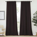 NICETOWN Window Curtains Blackout Panels - (Toffee Brown Color) 52 inches x 108 Inch, 2 Panels, Blackout Drapes for Sliding Glass Door by NICETOWN