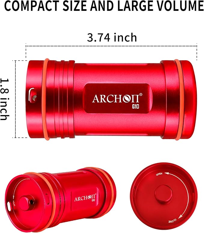 ARCHON Aluminum Alloy Waterproof Car Key Holder FOB Case, Keychain Dry Storage Box for Swimming,Diving Essential, Small Bag Kit for Boating - Image 2