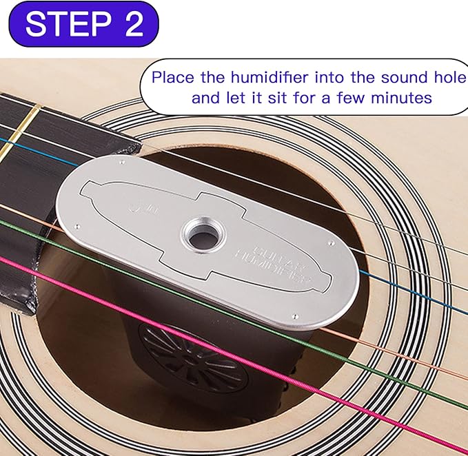 4Pcs Silver Guitar Soundhole Humidifier Silent Running Guitar Maintenance Tool for Acoustic Guitar - Image 5