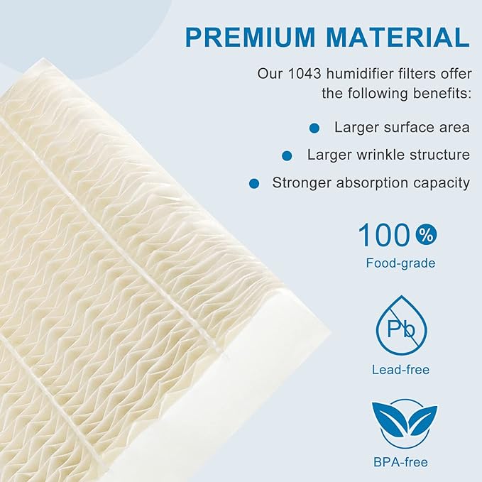 AMI PARTS 1043 Humidifier Wick Filter Compatible with Essick Air AIR.CARE Humidifiers Replacement for EP9500, EP9700, EP9800, EP9R700, Bemis Space.saver 800 8000 series Super Humidifiers - Image 2