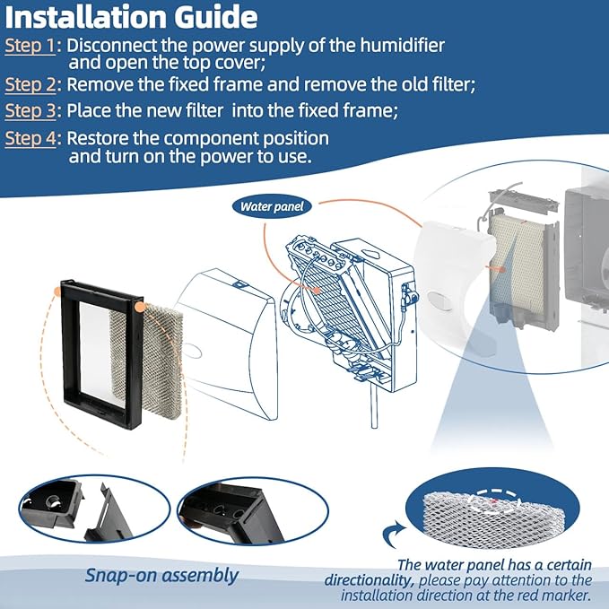 4750 Humidifier Maintenance Kit with Model No. 35 Water Panel Humidifier Pad Compatible with AprilAire Whole-House Humidifier 700, 700A, 700M, 760, 760A, 768 Humidifier Parts & Accessories - Image 6