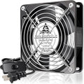 GDSTIME 120mm x 25mm 110V 115V 120V AC Powered Fan Dual Ball Bearing for DIY Cooling Ventilation Exhaust Projects by GDSTIME